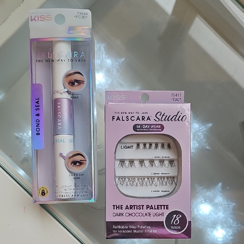 Kiss Falscara Bond & Seal with Lash Palette BRAND NEW
